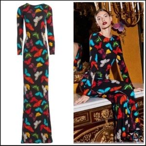 Alice and Olivia “Rosaria Butterfly Maxi Dress”